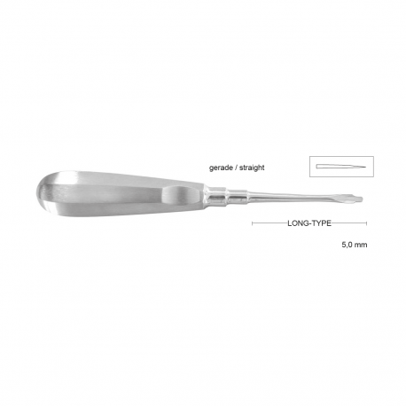 Luxator Long-Type drept, 5 mm 13-36LX - HLW