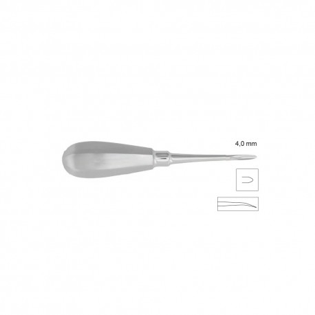 Elevator radacini curb, 4 mm Bein 13-5BC - HLW