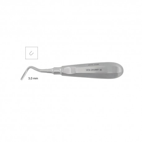 Elevator radacini curb dreapta, 3 mm, Apical 13-302 - HLW