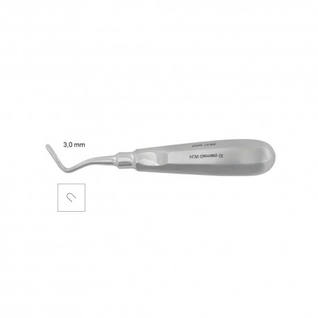 Elevator radacini curb stanga, 3 mm, Apical 13-303 - HLW