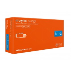 Manusi nitril, Nitrylex, portocalii,  XS, S, M, L