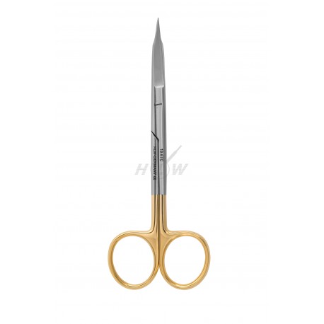 Foarfeca Goldmann-Fox curbata, dintata, din tungsten-carbid, 12,50 cm 19-6TC HLW
