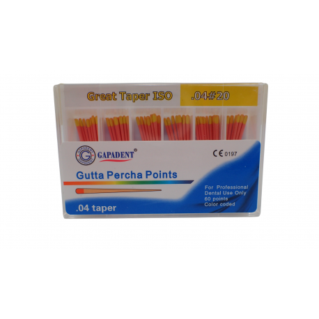 Conuri Gutta Percha .04 15-40, 60 buc