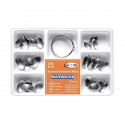 Kit matrici metalice preformate (conturate) asortate 1198, 30 buc, 35-50 microni + inel - TOR VM