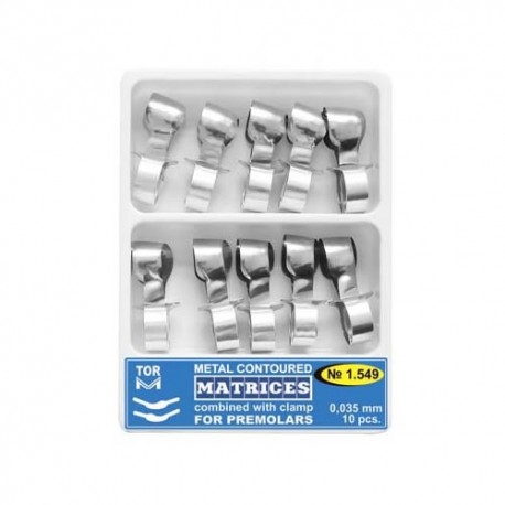 Matrici metalice conturate cu cleme, premolar, 1.549 - TOR VM