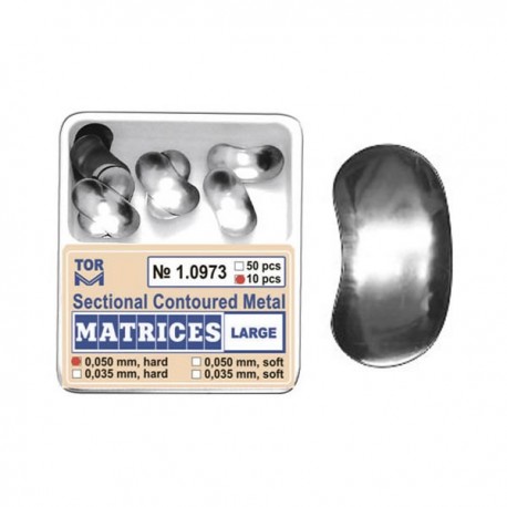 Matrici sectionale metalice conturate mari 10973, 10 buc, 35-50 microni - TOR VM