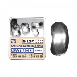 Matrici sectionale metalice conturate mari 10973, 50 buc, 35-50 microni - TOR VM