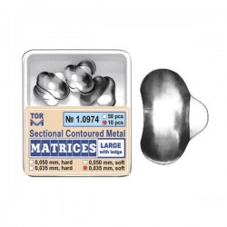 Matrici sectionale metalice conturate mari cu bordura 10974, 50 buc, 35-50 microni - TOR VM