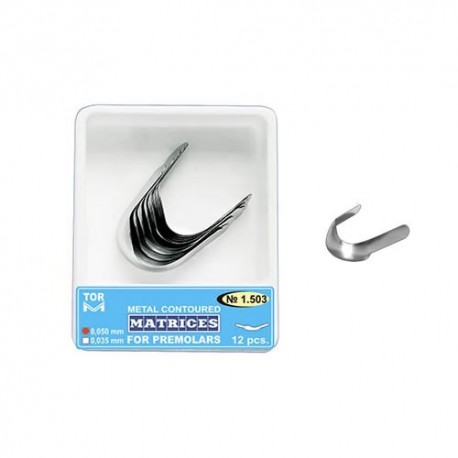 Matrici conturate metalice premolari, bordura stanga, 1503, 12 buc - TOR VM