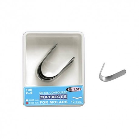 Matrici conturate metalice molari 1511, 12 buc - TOR VM