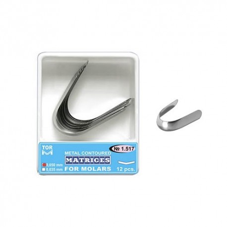 Matrici conturate metalice molari 1517, 12 buc - TOR VM