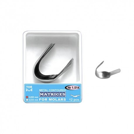 Matrici conturate metalice molari, bordura dreapta, 1514, 12 buc - TOR VM