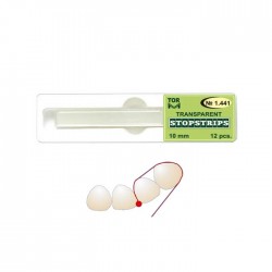 Benzi transparente celuloid cu stop 1441, 10 x 95 mm, 12 buc - TOR VM