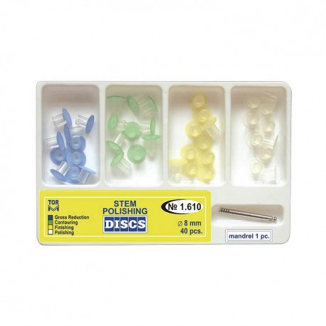 Kit discuri abrazive 1610, 8 mm + mandrina - TOR VM