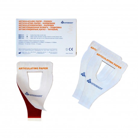 Hartie articulatie potcoava 6 buc - Interdent